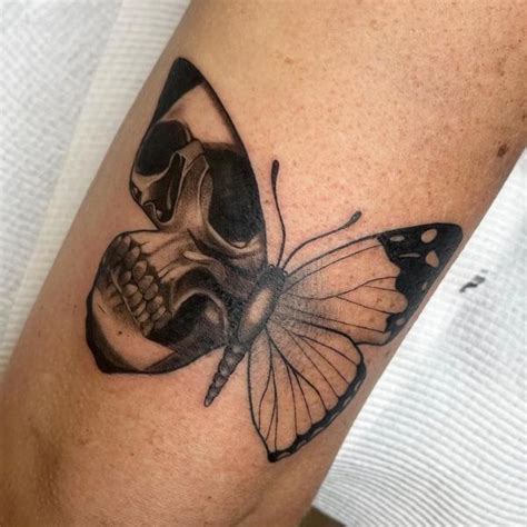 Update 66 Half Skull Half Butterfly Tattoo Vn