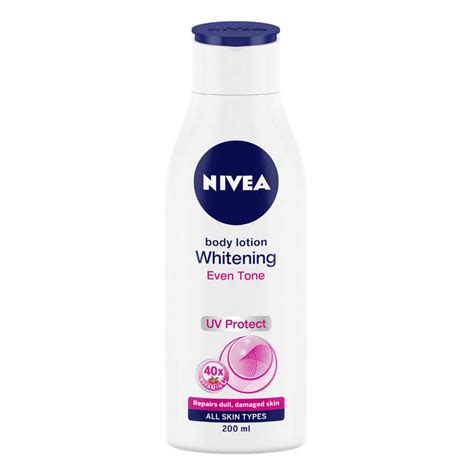 The lotion is formulated with super fruit good for rough, dry, flaky, itchy, flaky skin. Nivea whitening even tone lotion - AC&C COSMETICS