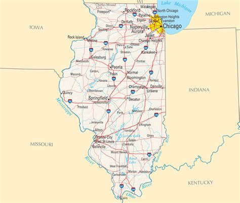 Illinois Reference Map •