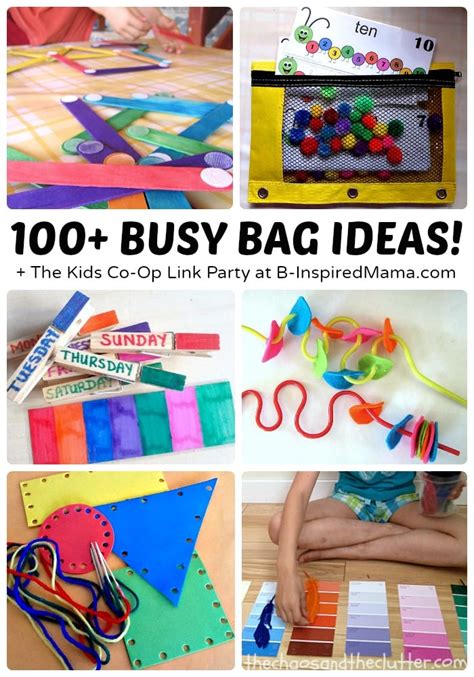 Over 100 Awesome Busy Bag Ideas For Toddlers And Preschoolers