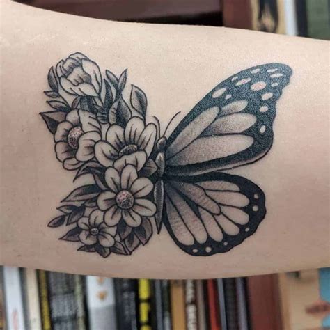 Home floral tattoos flower vine n butterfly tattoo stencil. 112 Sexiest Butterfly Tattoo Designs in 2020 - Next Luxury