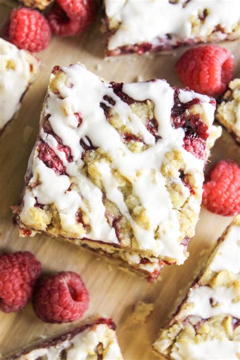 I start with a shortbread crust, then double the lemon filling that you'll find in most recipes, adding lemon oil and zest for extra flavor. Raspberry Streusel Shortbread Bars | Baking You Happier