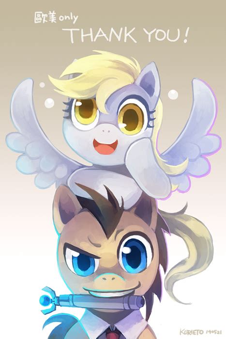 10th Drwhooves And Derpy By Gtchuang On Deviantart
