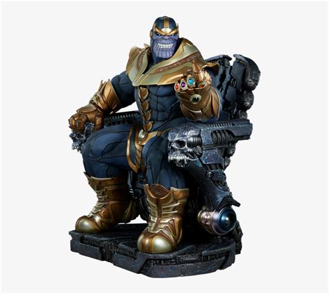 Marvel Maquette Thanos On Throne Thanos Png Transparent Png 480x655