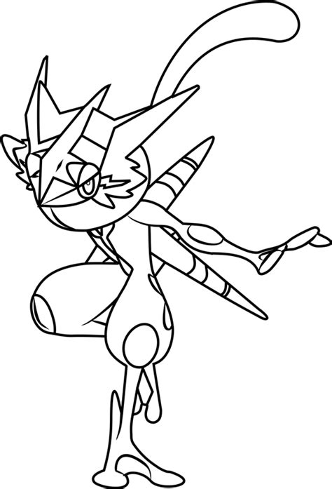 Ash Greninja Coloring Pages Coloring Pages