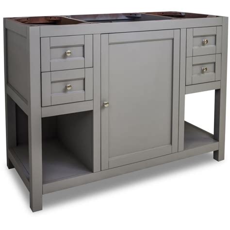 Includes charcoal gray cabinet with stunning. Jeffrey Alexander VAN103-48 Grey Astoria Modern Collection ...