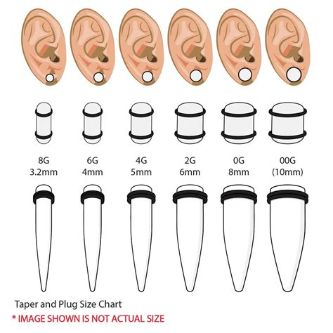 Actual Piercing Gauge Chart Ubicaciondepersonascdmxgobmx