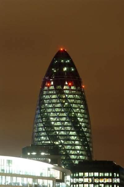 the erotic gherkin at night