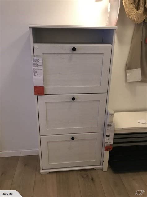 Manual for ikea brusali shoe cabinet. $208 IKEA BRUSALI Shoe cabinet with 3 compartments, white ...