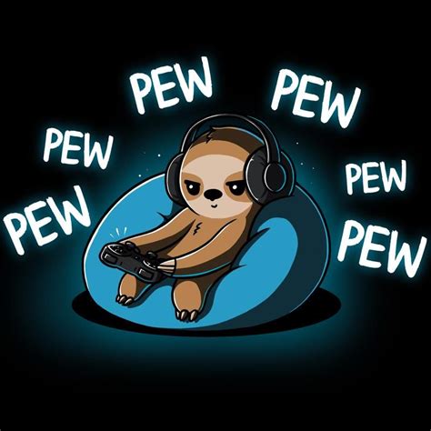 Pew Pew Sloth T Shirt Teeturtle Cute Baby Sloths Cute Animal Quotes