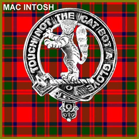 Macintyre 8oz Clan Crest Scottish Badge Flask Etsy