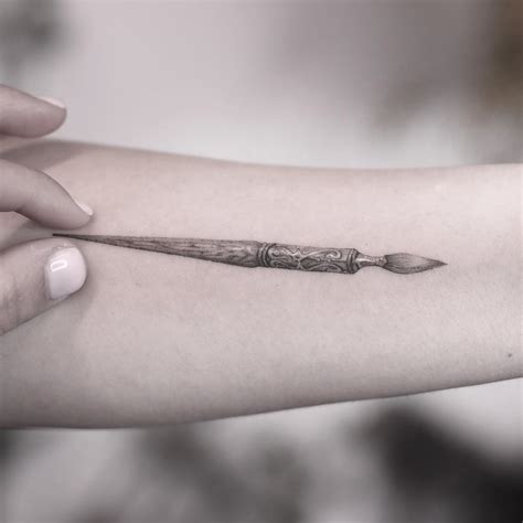 Realistic Paint Brush Tattoo Buzybee Itsmytime