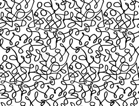 Squiggly Seamless Pattern Background Stock Illustrations 1099