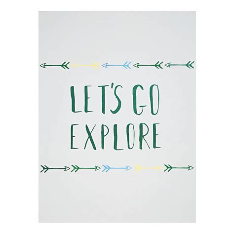 Lets Explore Poster I Kids And Nests