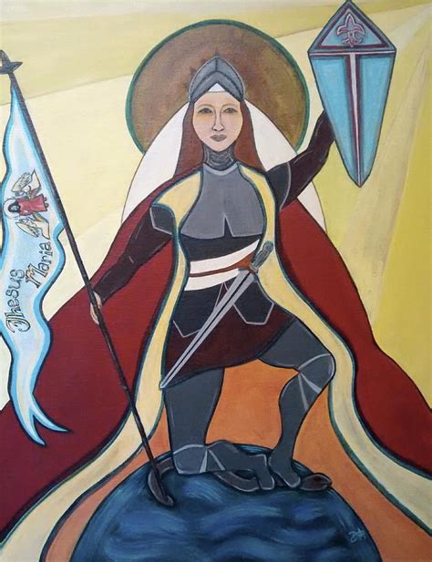 Saint Joan Of Arc Painting By Danielle Tayabas