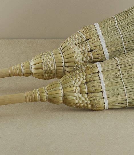 Detail Of The Intricate Weaving Of The Sojirushi Brooms Brooms