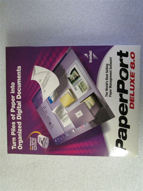 Scansoft Paperport Deluxe New In Sealed Retail Box Ebay