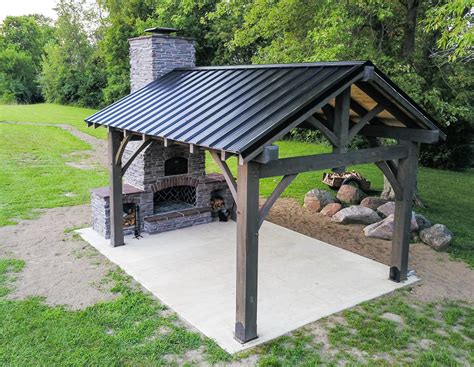 5 Features To Look For In A Backyard Pavilion With Fireplace Round