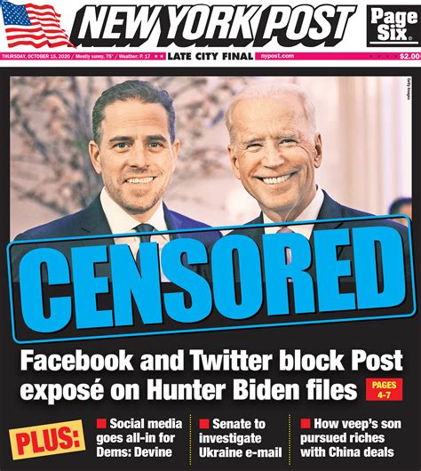 How Big Tech Media And Dems Killed The Hunter Biden Story