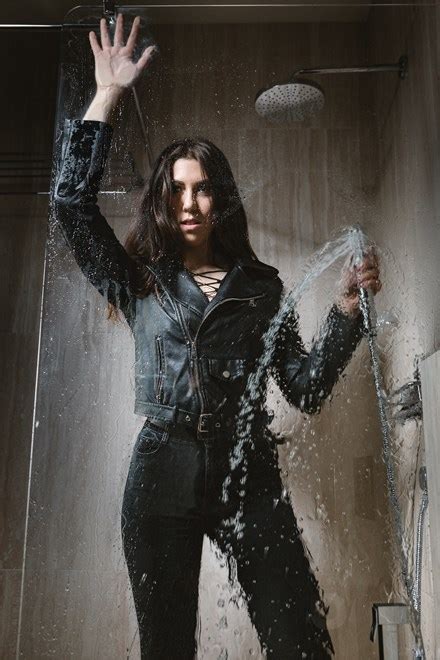 Natasha nice, wolf hudson categories: Wetlook model in Skinny Jeans and Leather Jacket Got ...