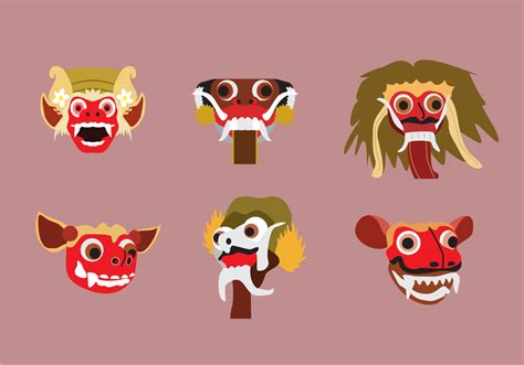 Balinese Barong Vector Download Free Vector Art Stock Graphics And Images