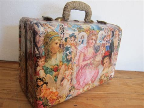 Vintage Decoupage Suitcase