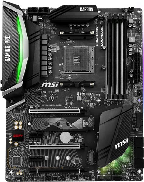 Msi X470 Gaming Pro Carbon Motherboard Specifications On Motherboarddb