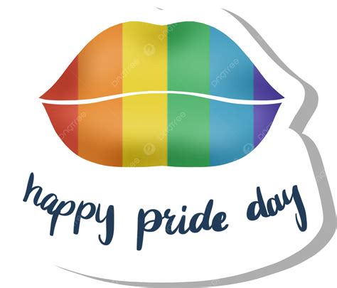 รูปrainbow Lips Happy Pride Day Png เกย์ ขอบรุ้ง การดูแลปีกภาพ Png