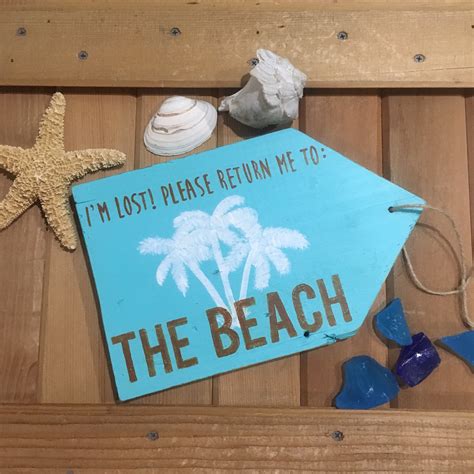 Beach Signs Beach Decor Beach Sayings Tropical Decor Palm