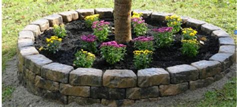 Raised round on their own hands. Do-It-Yourself Stone Raised Flower Bed