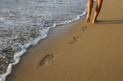 Free Footprints In The Sand 1 Stock Photo