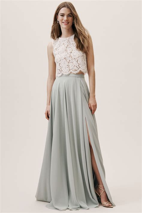 Cleo Top And Chateau Skirt From Bhldn Two Piece Bridesmaid Dresses