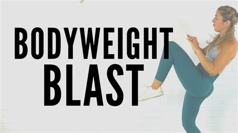 Bodyweight Blast 40 Min Total Body With No Equipment Includes Low