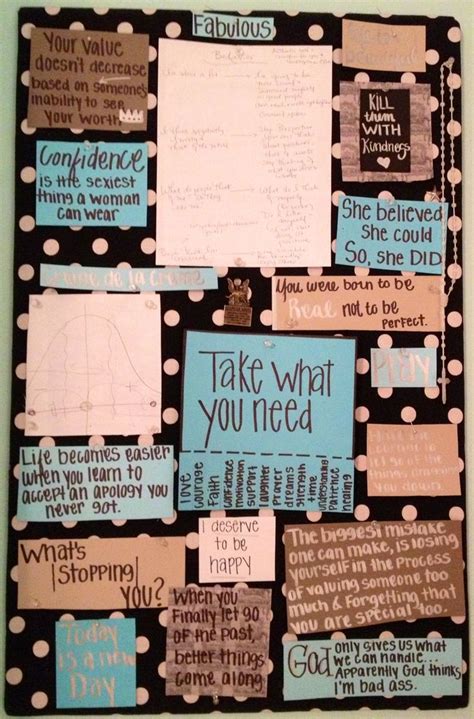 Motivation Board Put Quotes That Inspire Me For Day By Day Reminders