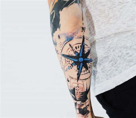 Abstract Compass Tattoo By Aleksandra Katsan Post 16935