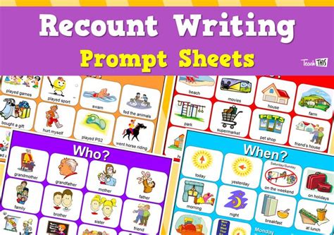 Recount Writing Prompt Sheets Teacher Resources And Classroom Games