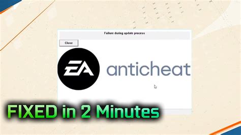 How To Fix Fifa Anticheat Failure During Update Process Youtube