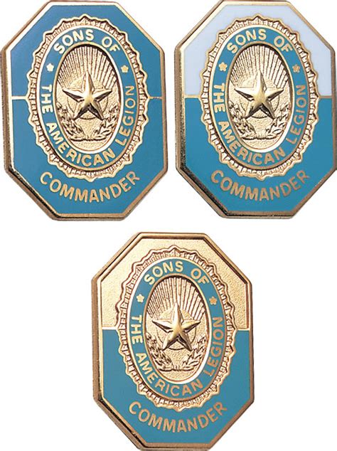 Sal Present Commander Tack American Legion Flag And Emblem