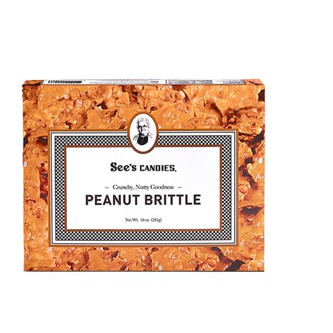 Sees Peanut Brittle 10oz Snacks Fast Delivery By App Or Online