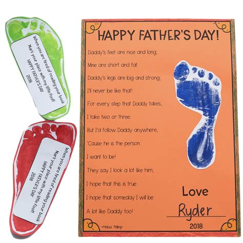 Father S Footsteps Fathers Day Poems Handmade Father S Day Ts Hot