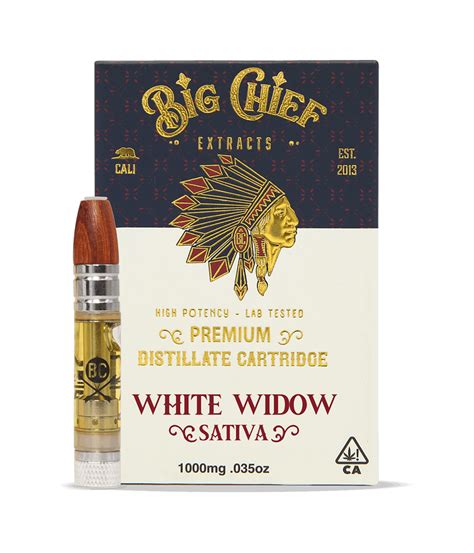 Buy Big Chief White Widow Carts Online Big Chief Extracts Flavors
