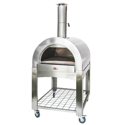 Large Stainless Steel Wood Fired Pizza Oven Fits 4 Large Pizzas Ebay