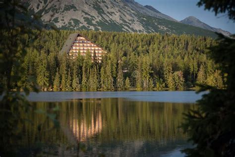Mountain Hotel In Strbske Pleso Lake High Tatras Slovakia Stock Image