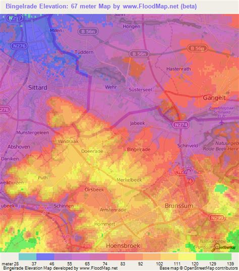 Elevation Of Bingelrade Netherlands Elevation Map Topography Contour