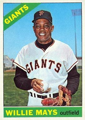 Willie mays baseball card price guide. 1966 Topps Willie Mays #1 Baseball Card Value Price Guide