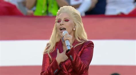 Lady Gaga Sings The National Anthem At Super Bowl 2016 Metro News