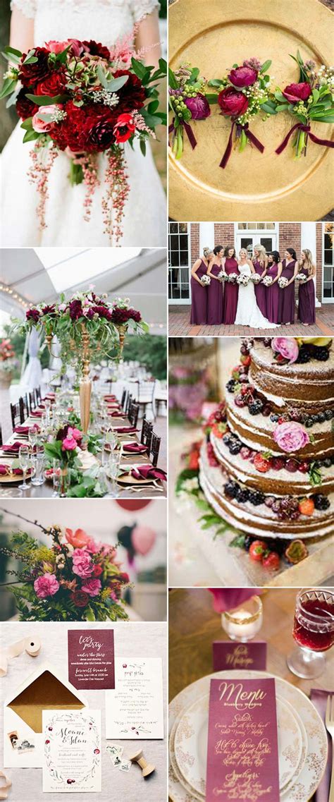 Stunning And Stylish Berry Wedding Inspiration Glitzy Secrets