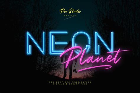 Neon Planet Display Typeface Dafont Free