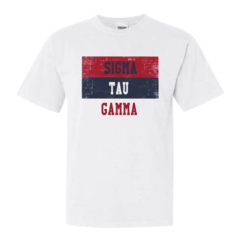 Sigma Tau Gamma Comfort Colors T Shirt Sig Tau Colorful Etsy