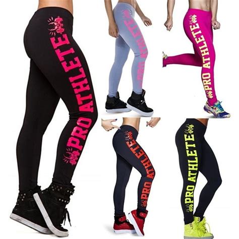 Womens Fashion Yoga Pants Stretchy Running Fitness Leggings Trousers